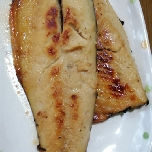 フライパンdeサバの開きオリーブオイル焼